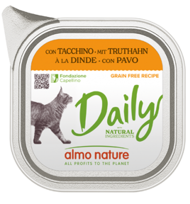 Almo Nature Grain-Free Υγρή Τροφή Γάτας σε Κεσεδάκι με Γαλοπούλα 100gr